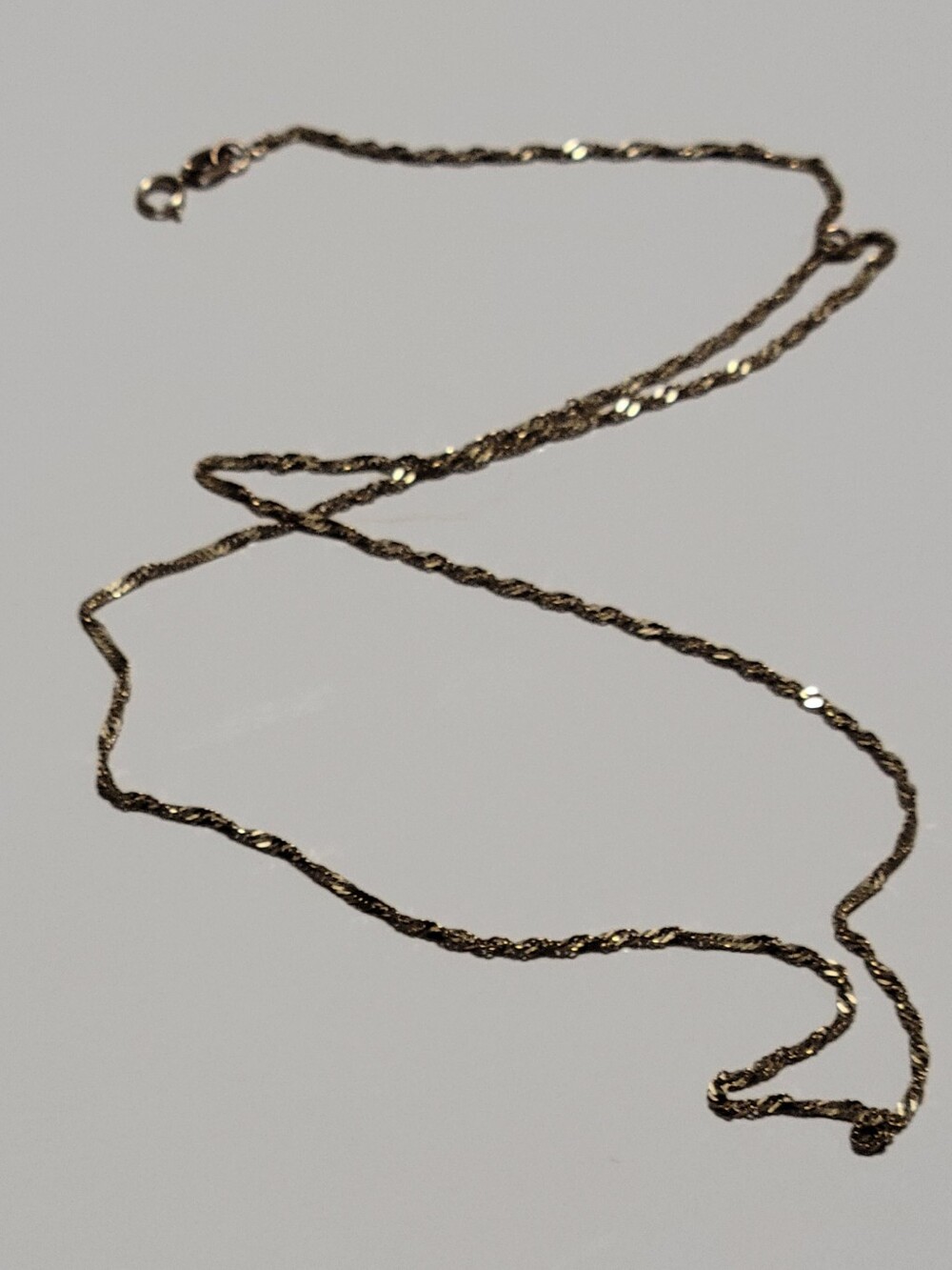 Classic Women's Twisted Rope Chain Necklace in Gold